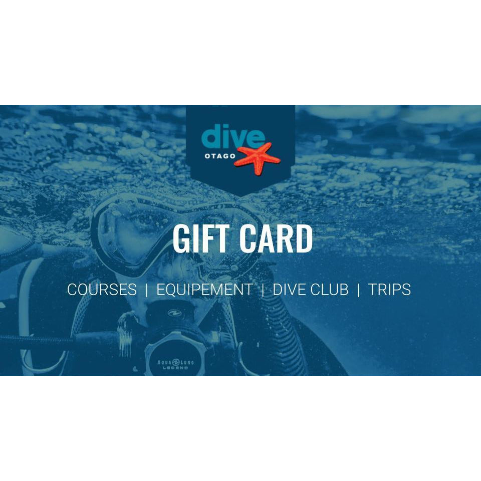 Gift Card Gift Card Dive Otago 