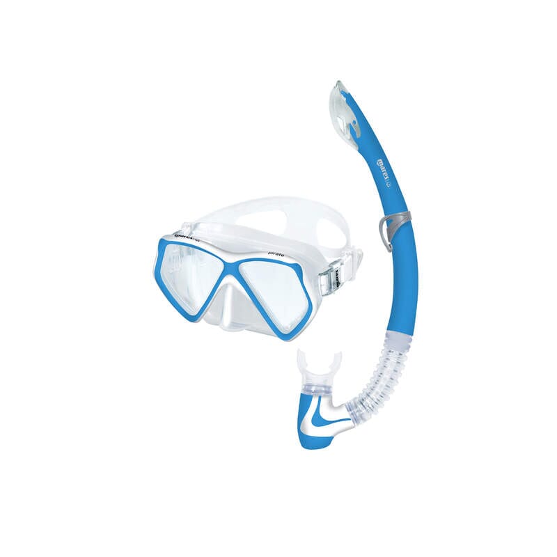 PIRATE JR COMBO Mask Mares Clear / Blue 