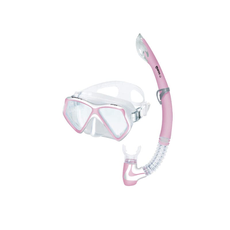 PIRATE JR COMBO Mask Mares Clear / Pink 