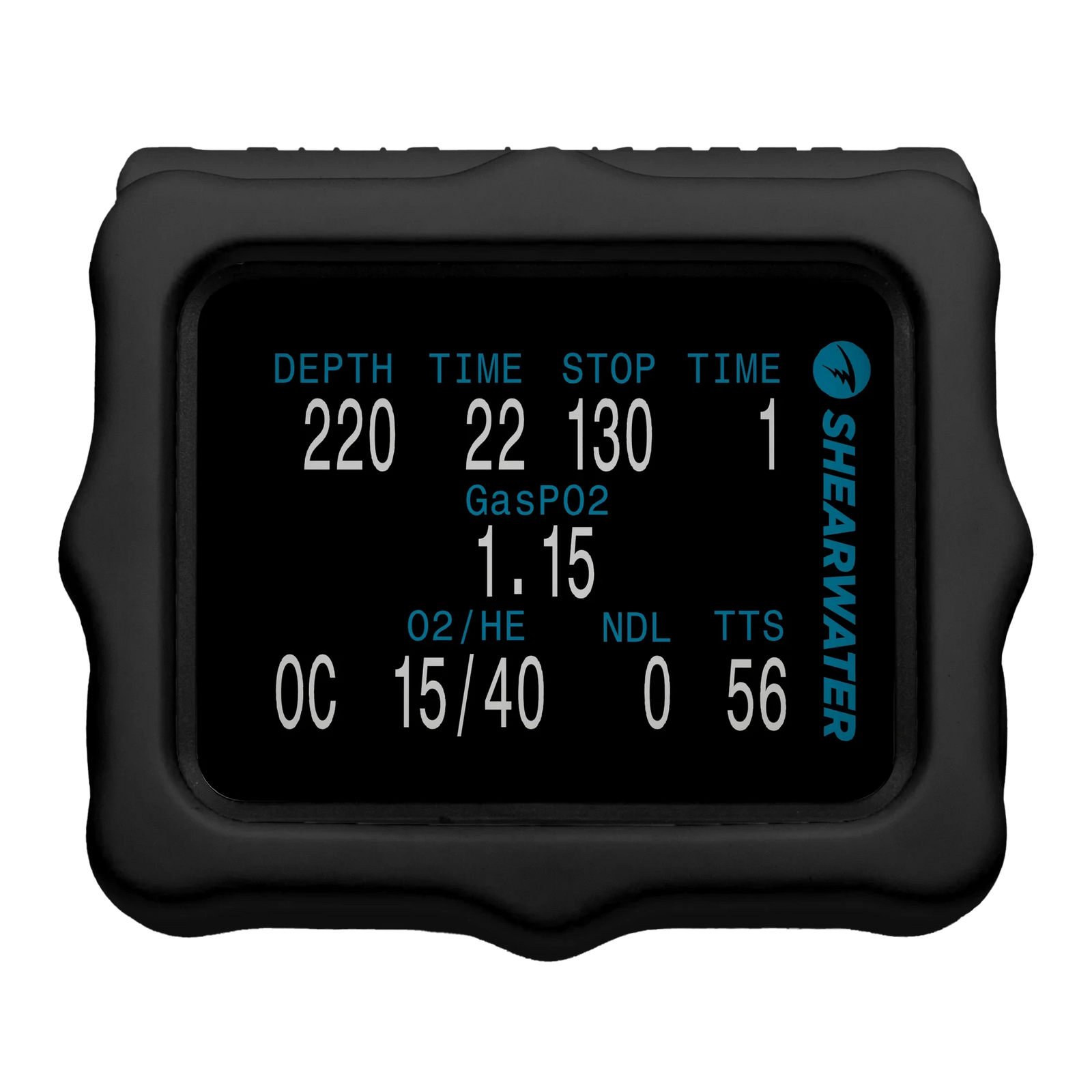 Silicone Cases (Perigrine & Perdix) Dive Computer Shearwater Black - Perdix 