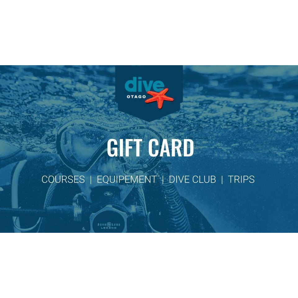 Gift Card Gift Card Dive Otago 